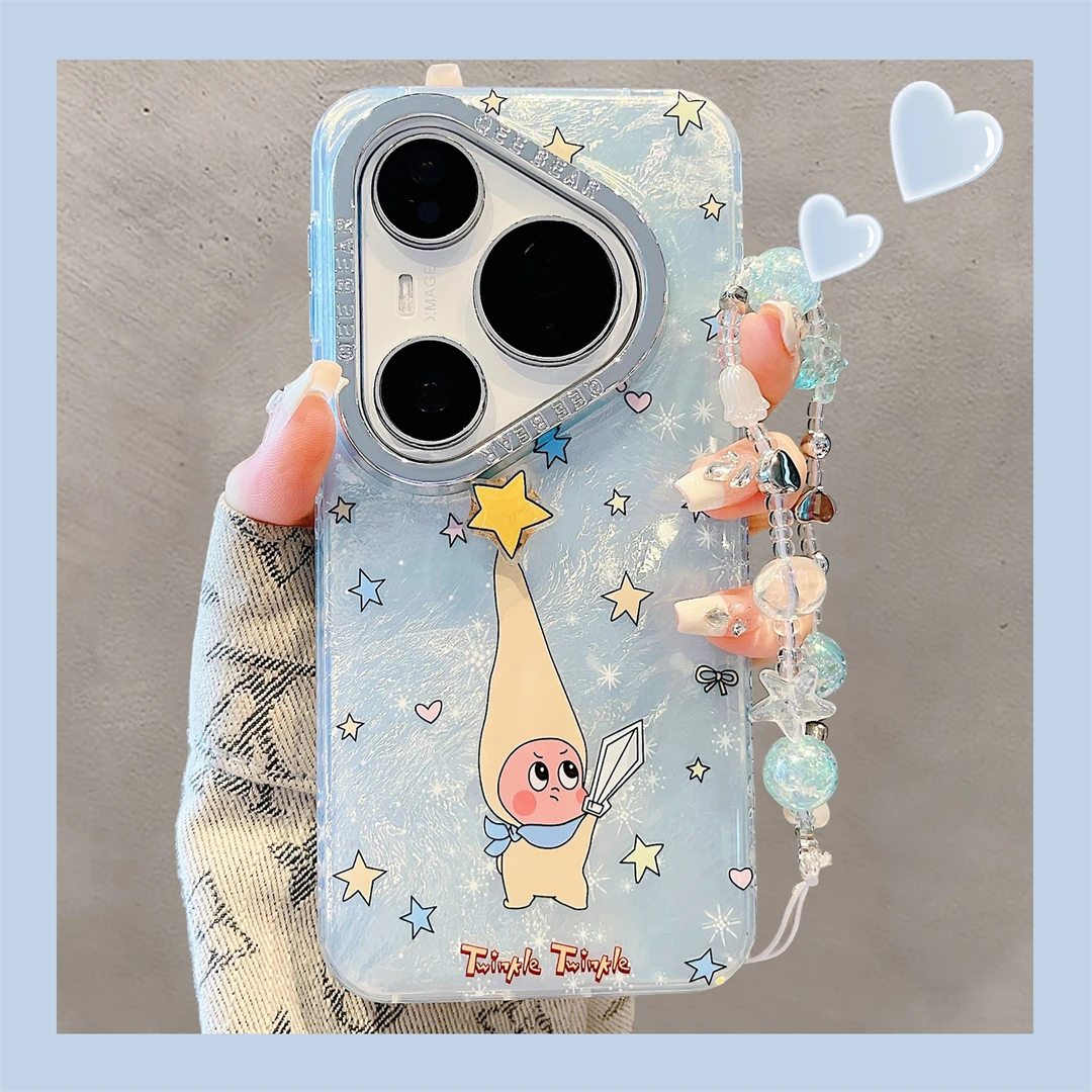 适用华为pura70pro+手机壳可爱星星人pura80pro女mate70/60/50pro