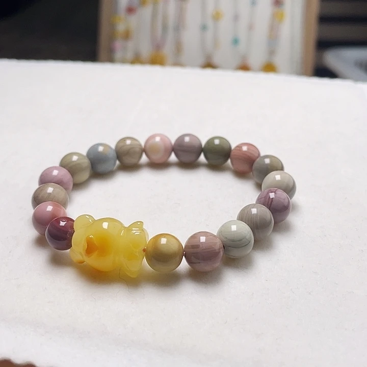 蜜蜡未镶嵌裸石蜜蜡手串