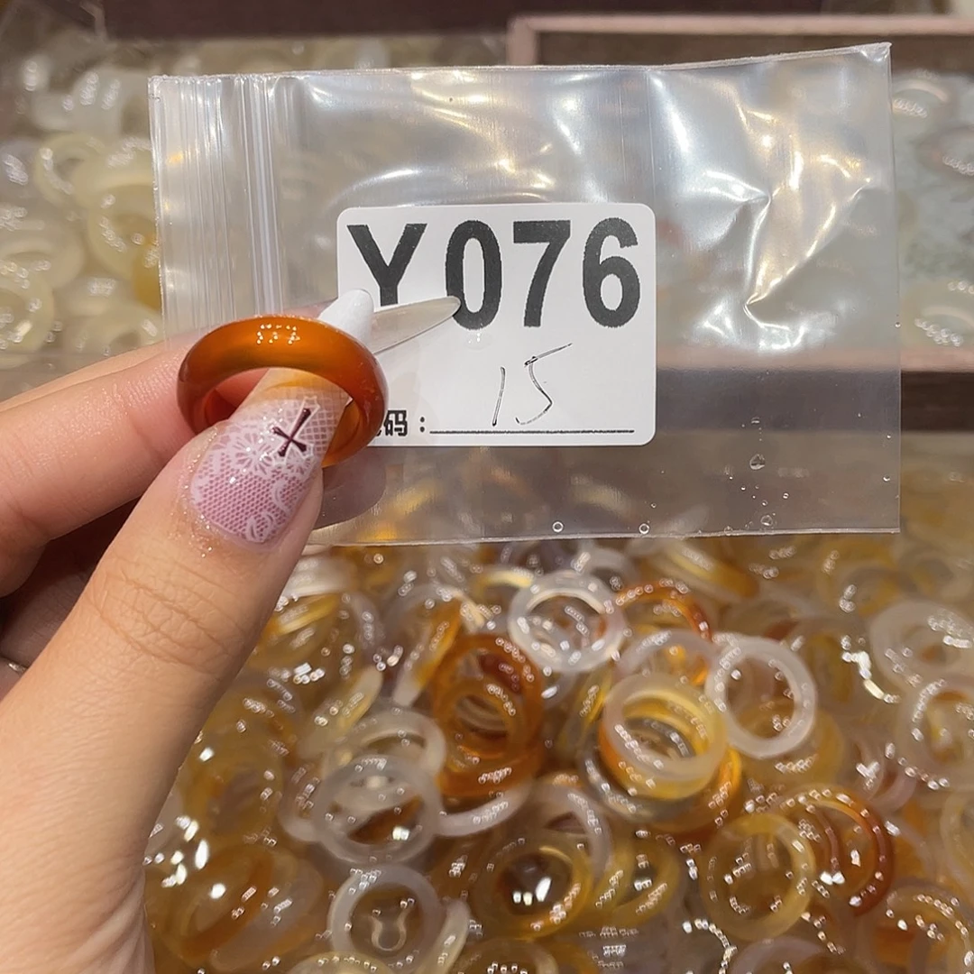 玛瑙/玉髓未镶嵌戒指076