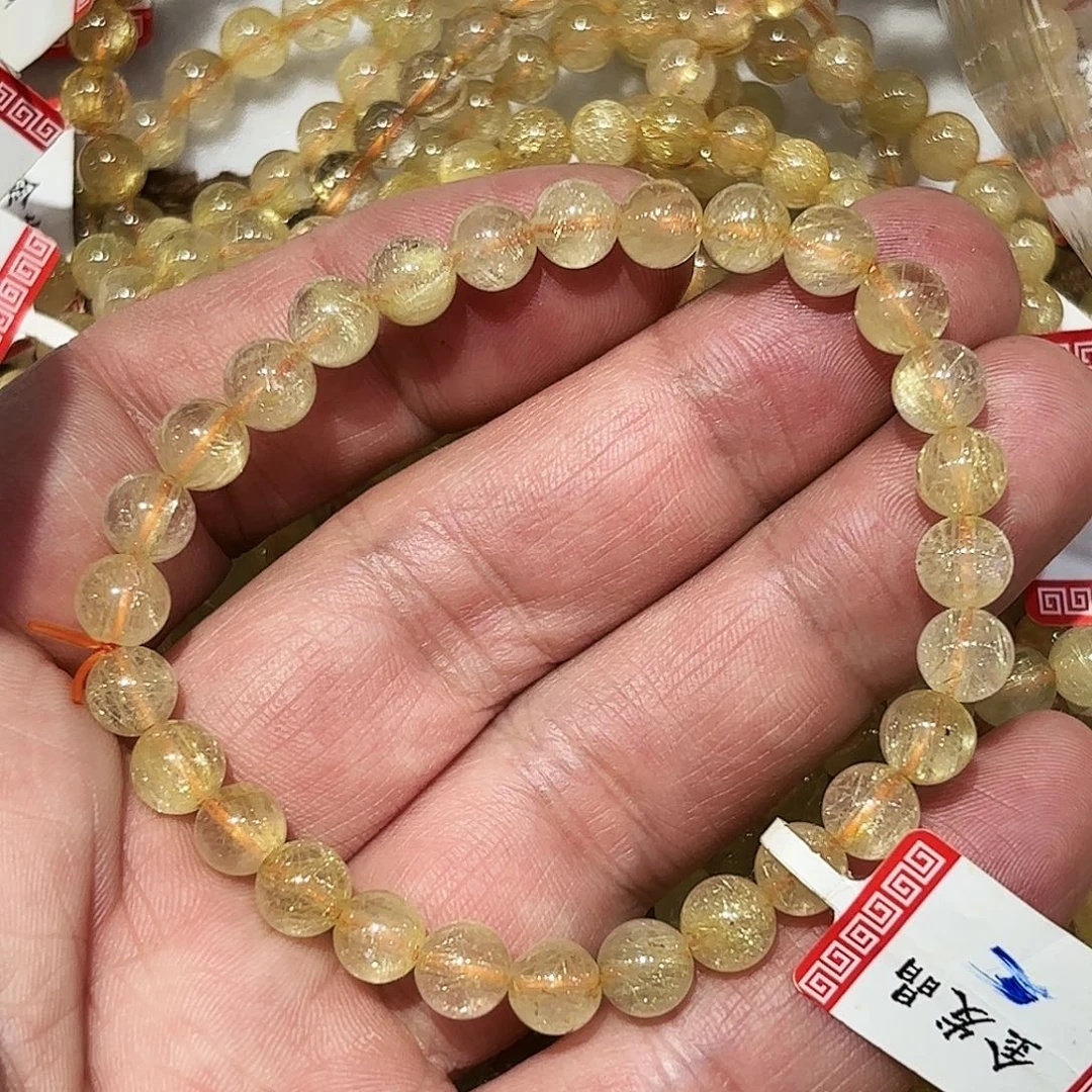 水晶未镶嵌手串金发姐