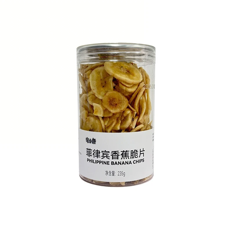 许昌网红超市代买东来菲律宾香蕉脆片235g罐装健康零食休闲水果干