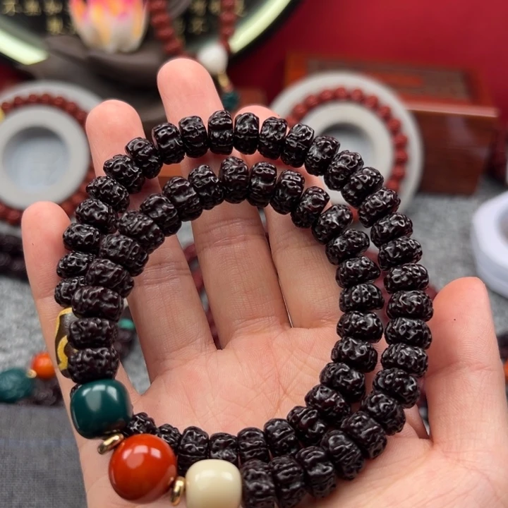 金刚菩提吊坠黑金