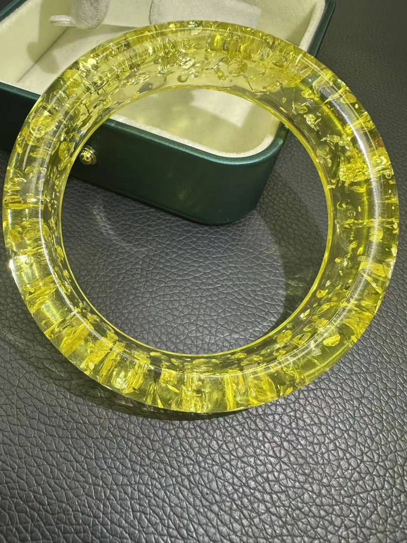 琥珀 A198  黄色手镯  男女同款 时尚百搭