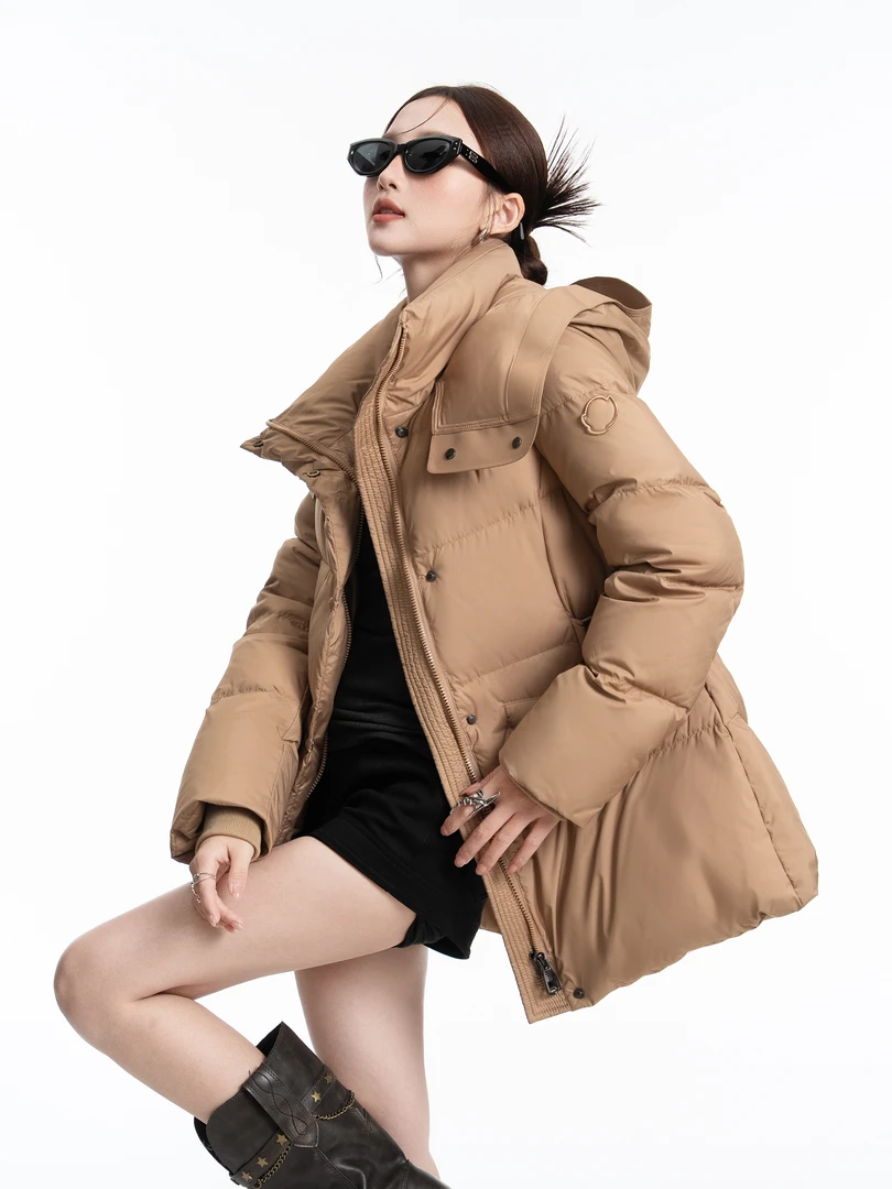 羽绒服女2025冬季新款小个子加厚保暖白鸭绒洋气御寒百搭外套