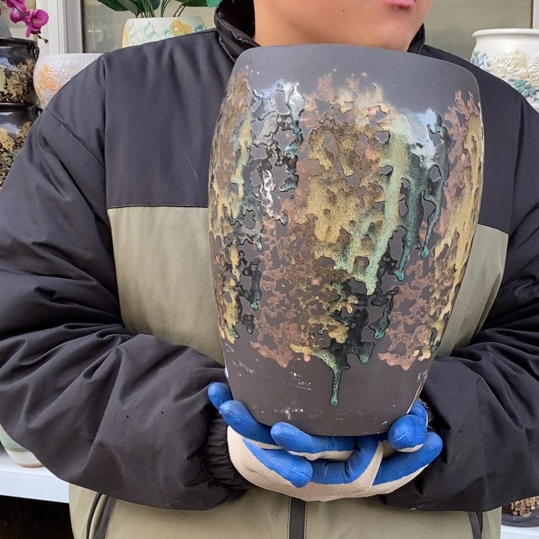 紫砂花盆口17高27福利