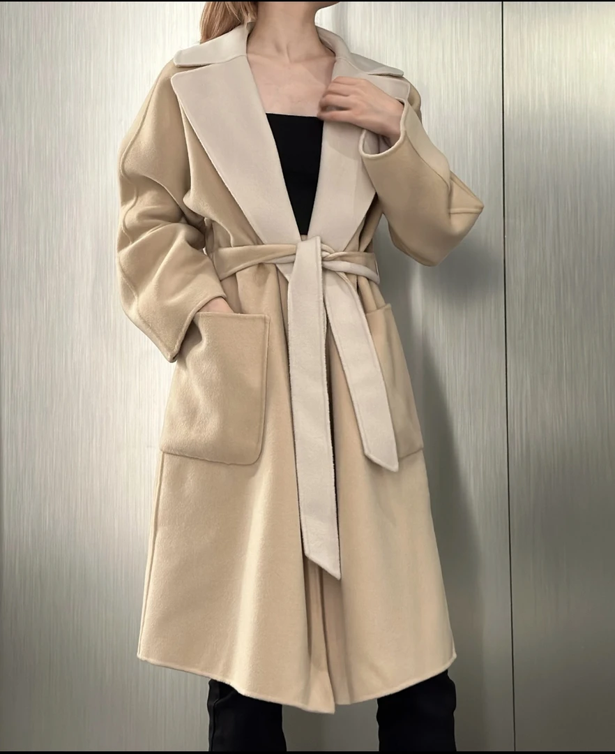 未使用 MaxMara 22353 米色大衣 44码
