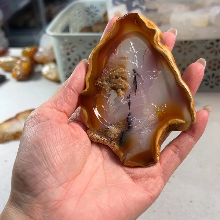 玛瑙/玉髓吊坠(不含链)未镶嵌