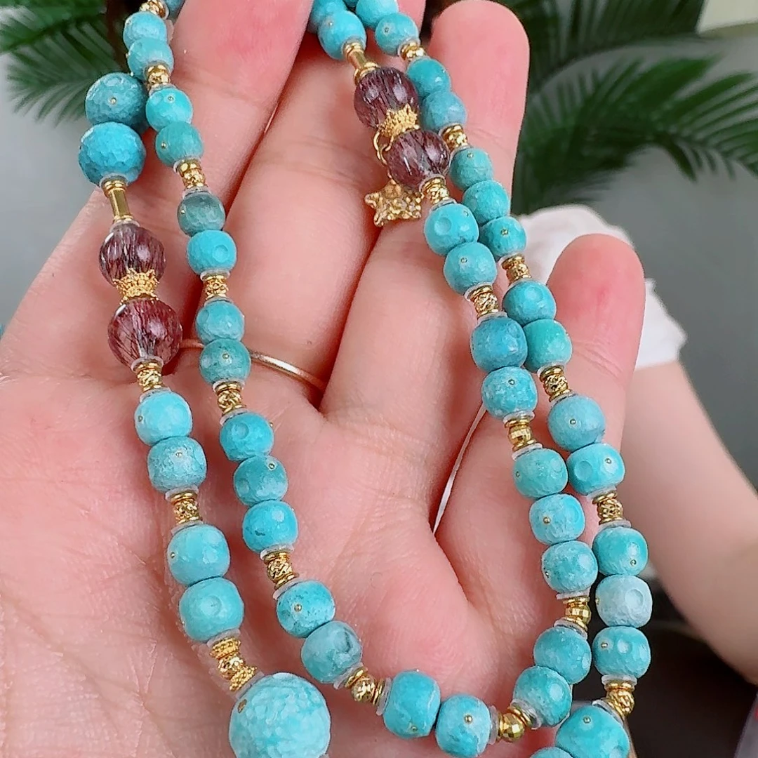 18K金镶嵌绿松石珠宝奇石