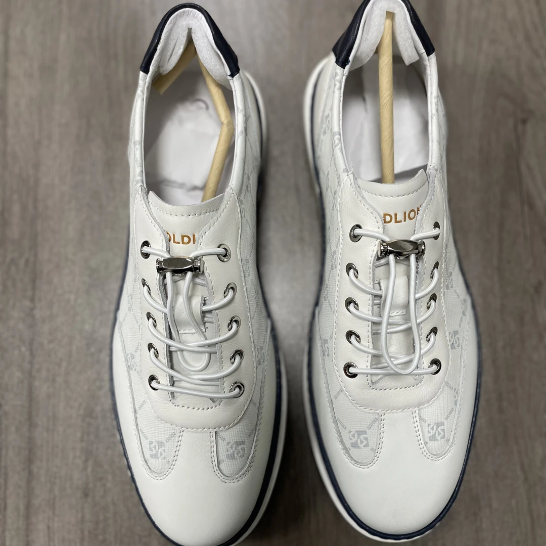 金家男鞋 断码撤柜尾货 休闲款男鞋  头层牛皮拼织物 发泡底 012