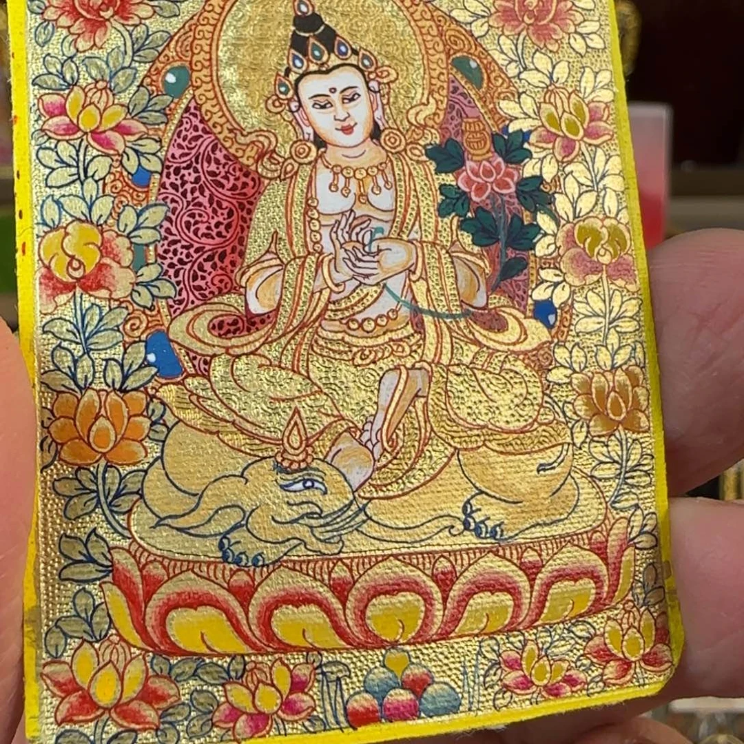 遥***远吊坠热贡纯手绘唐卡艺术