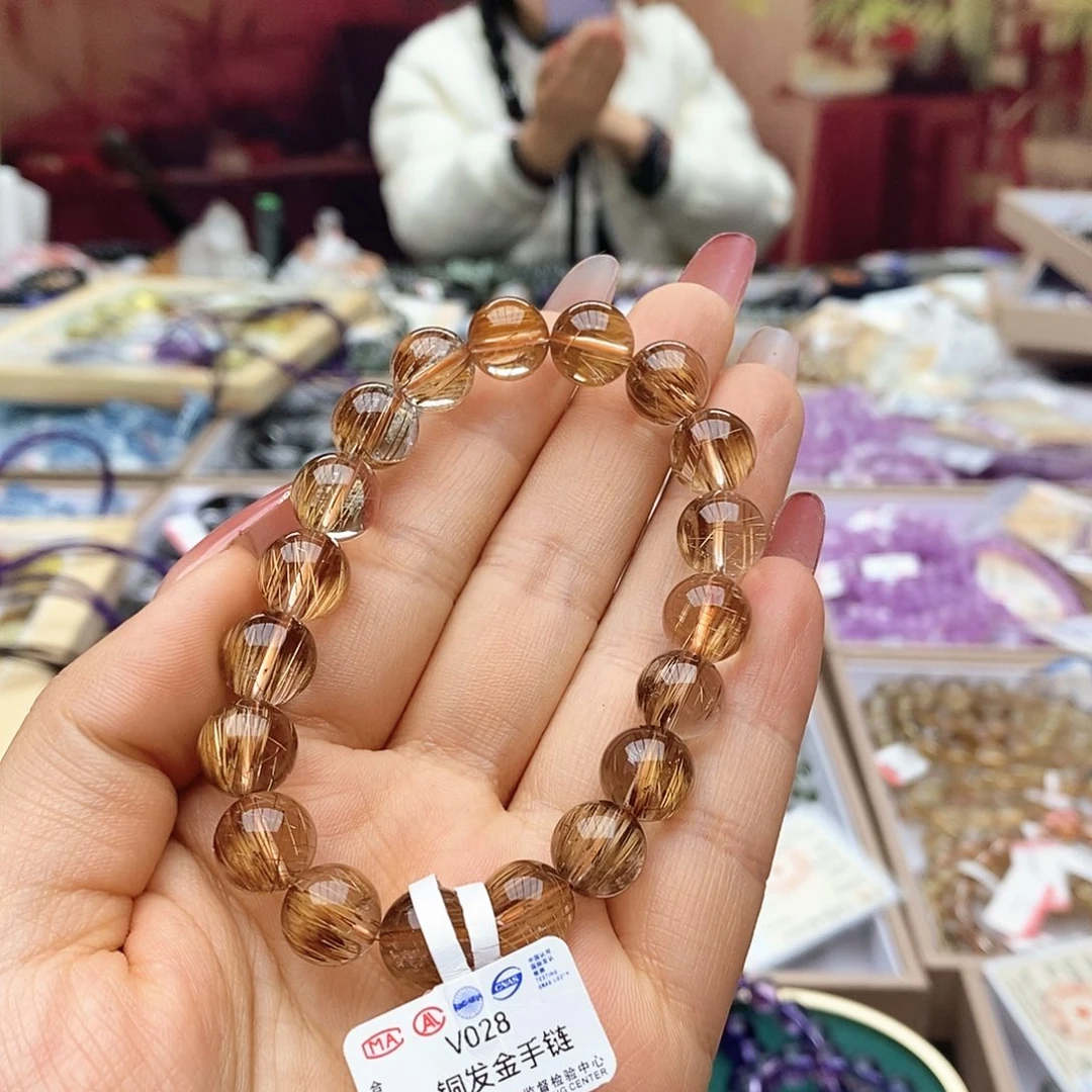 水晶手链未镶嵌V028铜发10m