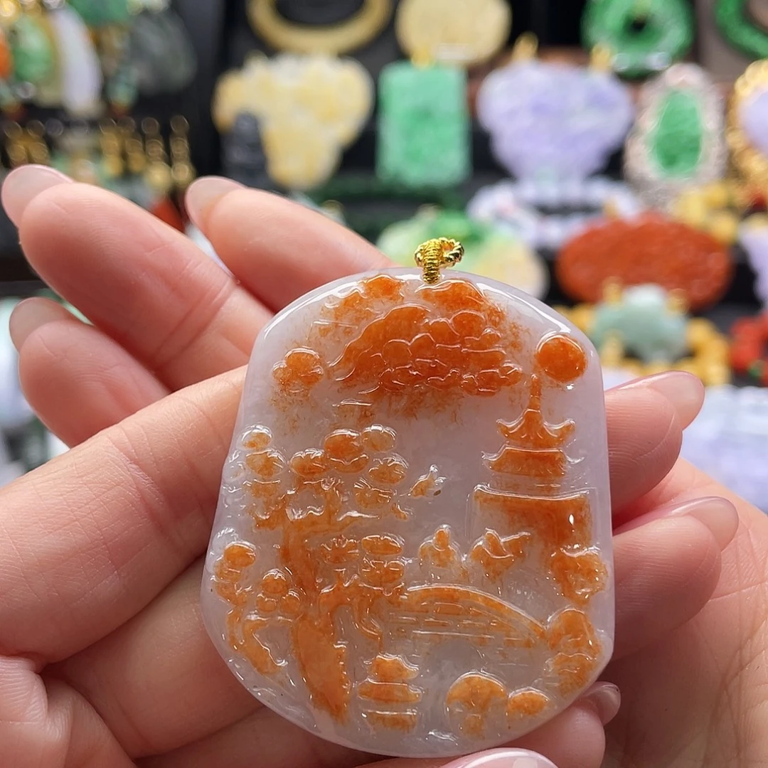 ｃ***坤翡翠未镶嵌颈饰代编织