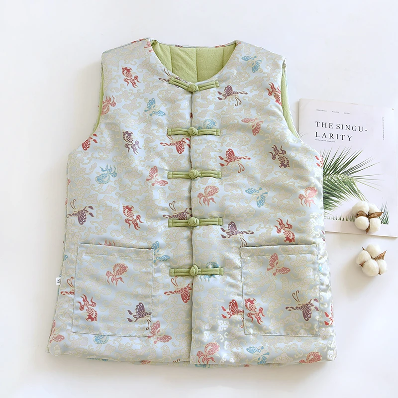 M16纯手工纯新疆棉花复古中式加厚秋冬秋冬民族风提花