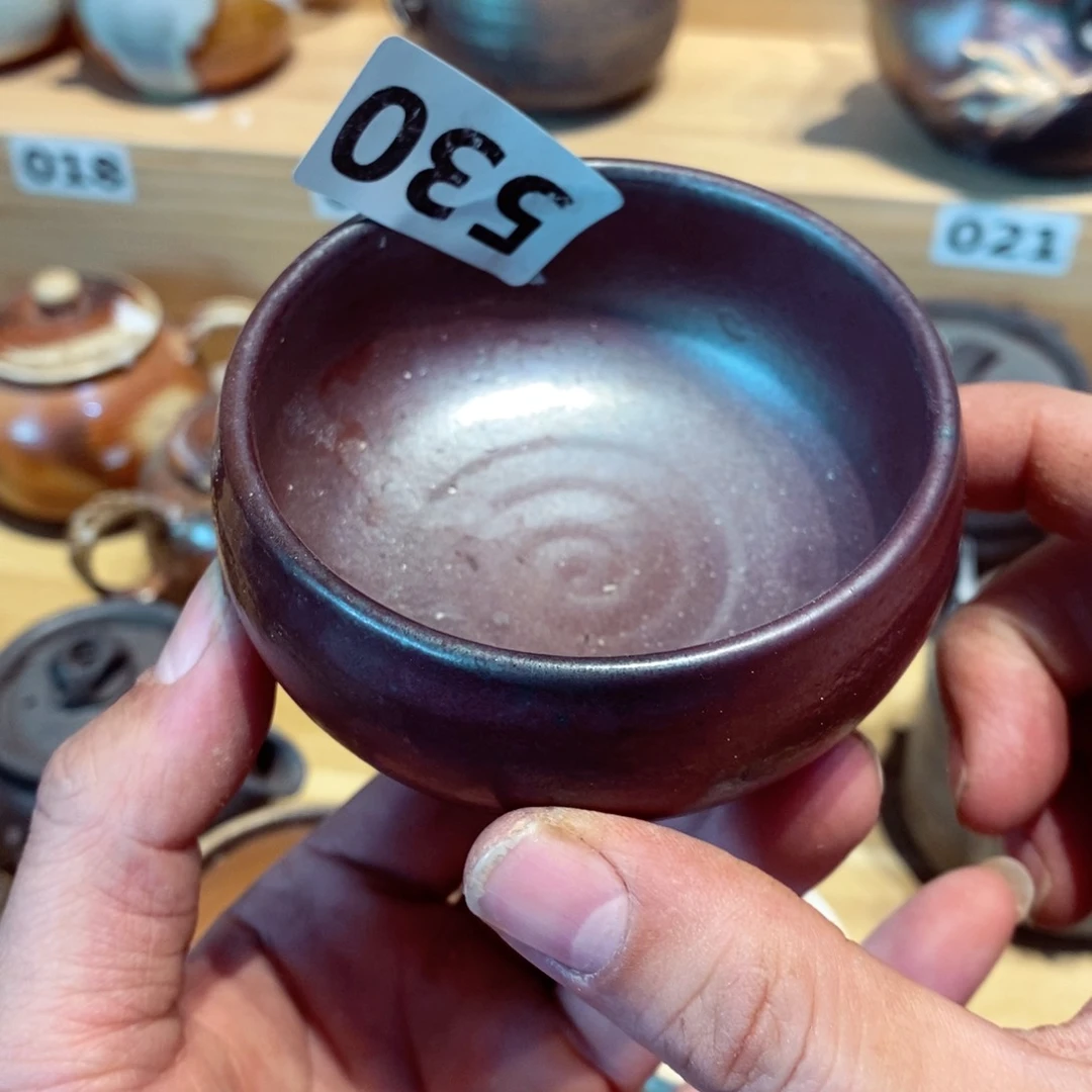 柴烧茶具陶瓷杯子