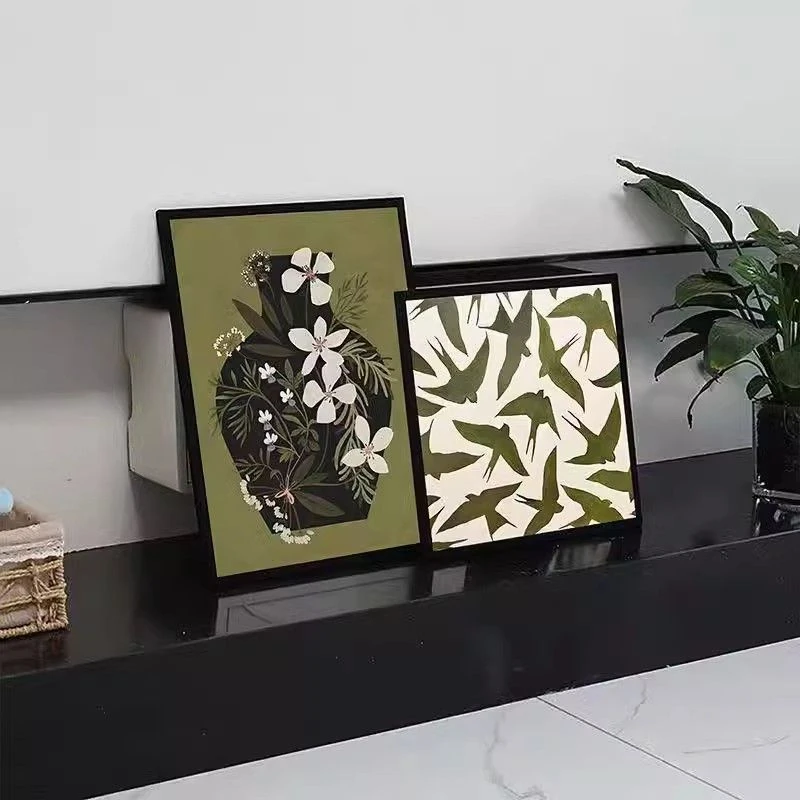 简约装饰画玄关法式古风花瓶画客厅复古背景墙高级艺术沙发画挂画