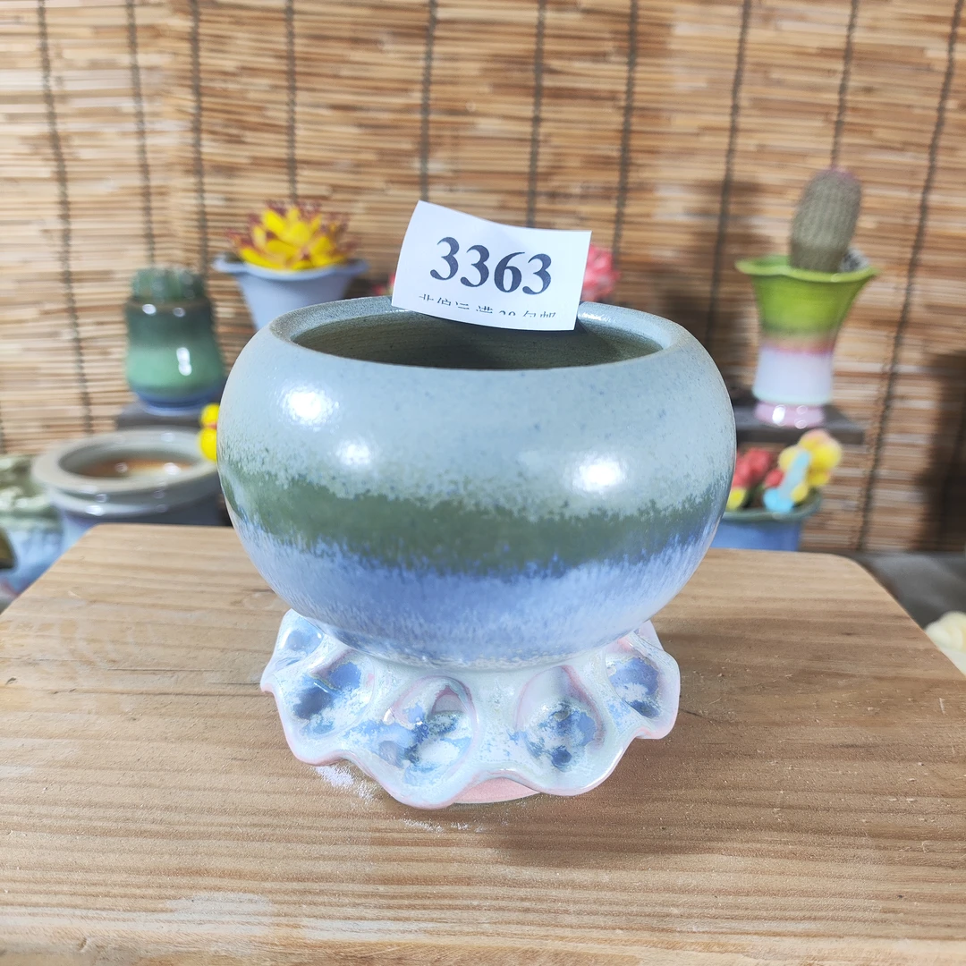 口6高8，3363手工创意多肉花盆摆件迷你多景德镇纯手工制做