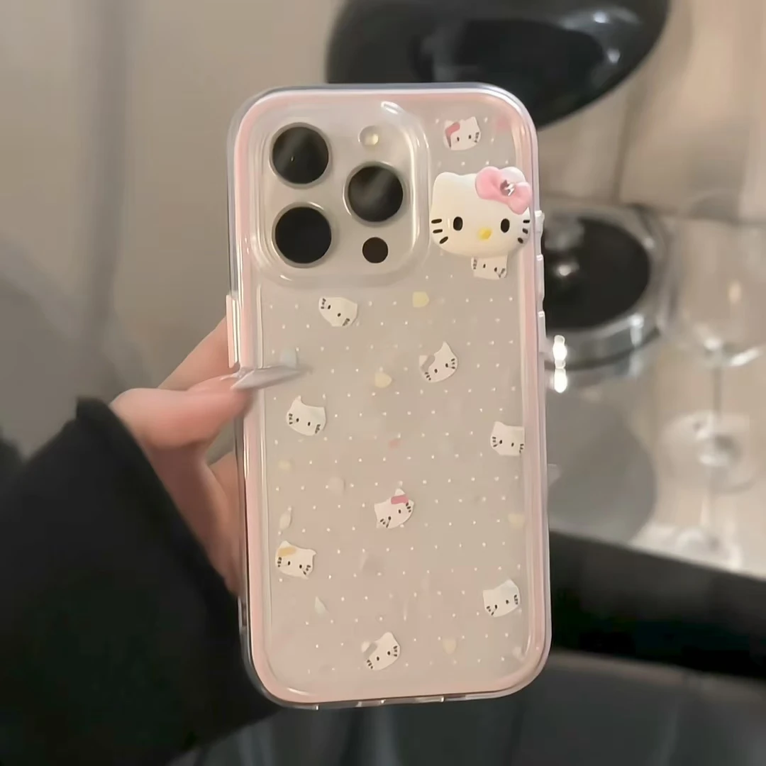 三合一炫彩适用于苹果16promax华为mate70多彩猫咪手机壳小米15