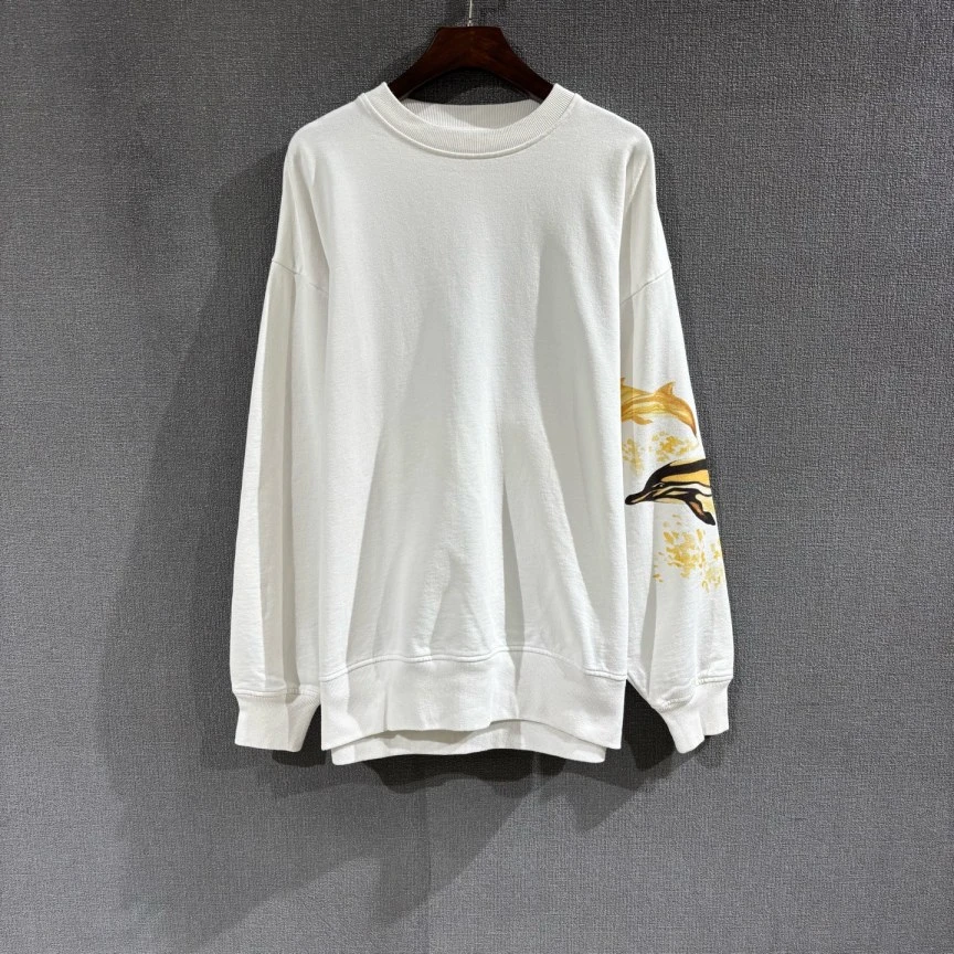99新 Acne studio （pm）海豚印花白色卫衣 xs码/2271