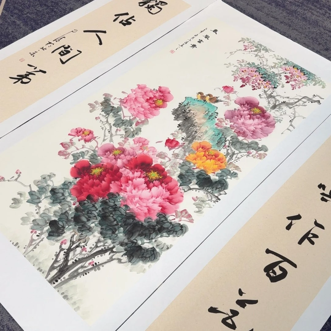 国画国画作品山水花鸟纯手绘