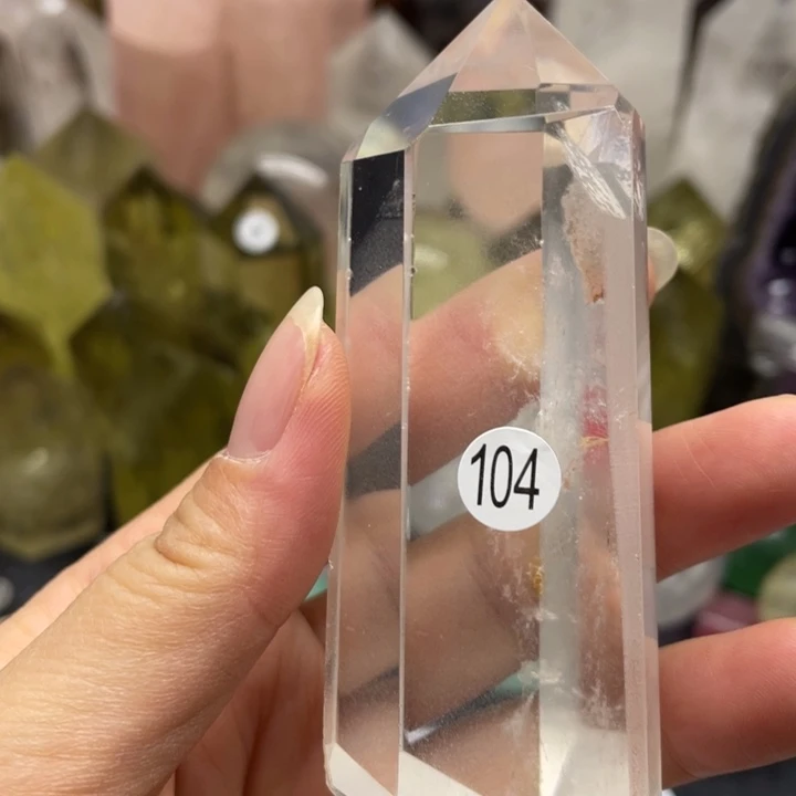 水晶珠宝半成品未镶嵌104白水柱子