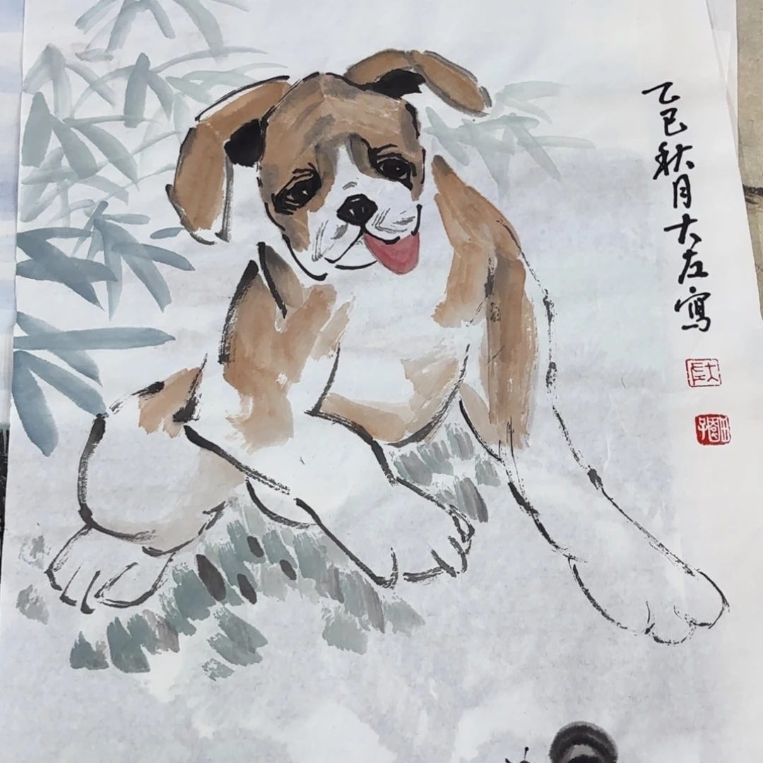 国画左庭强小品艺