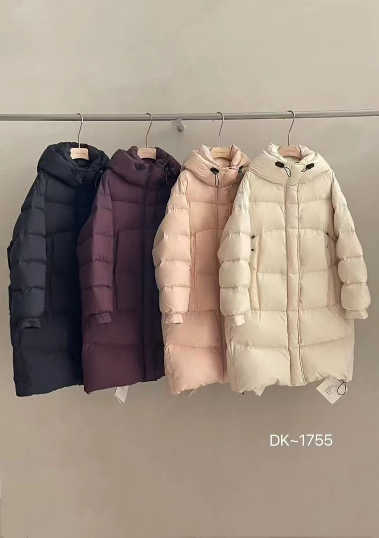 【锦衣服饰】葆伊1755连帽时尚百搭长款羽绒服