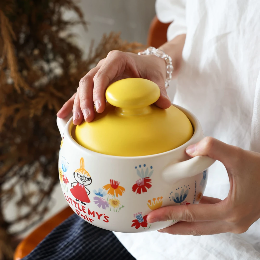 【MOM家】1.2L 姆明(小美集市)汤锅 家用砂锅炖锅 礼盒装20*14.5CM