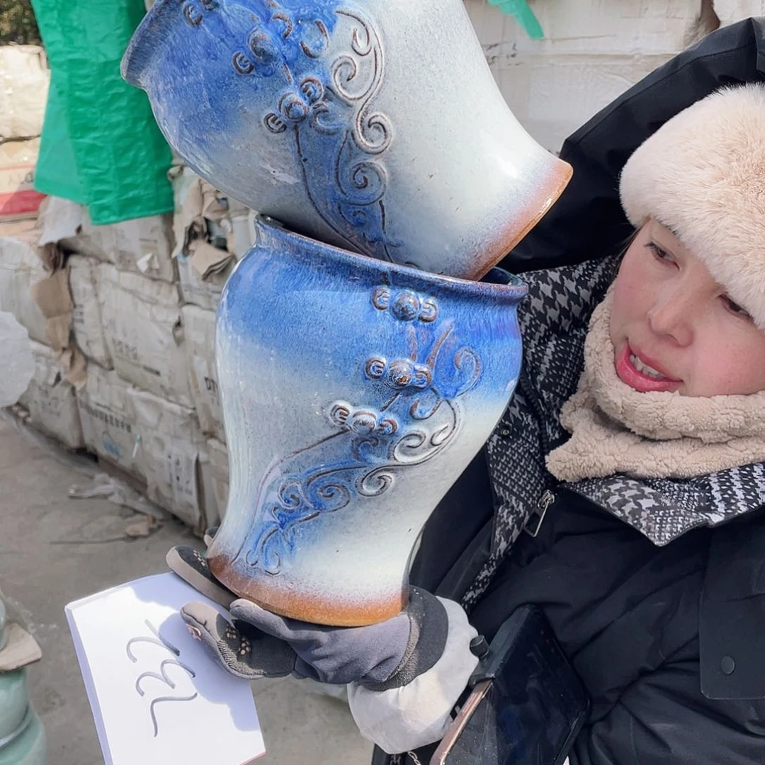 红陶王嫂花盆0207-733