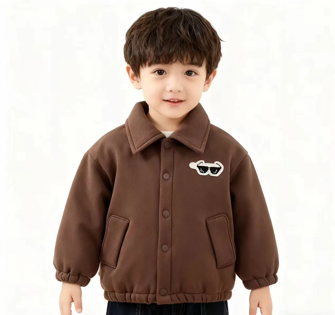 秋冬新款有骨潮童上衣保暖卫衣