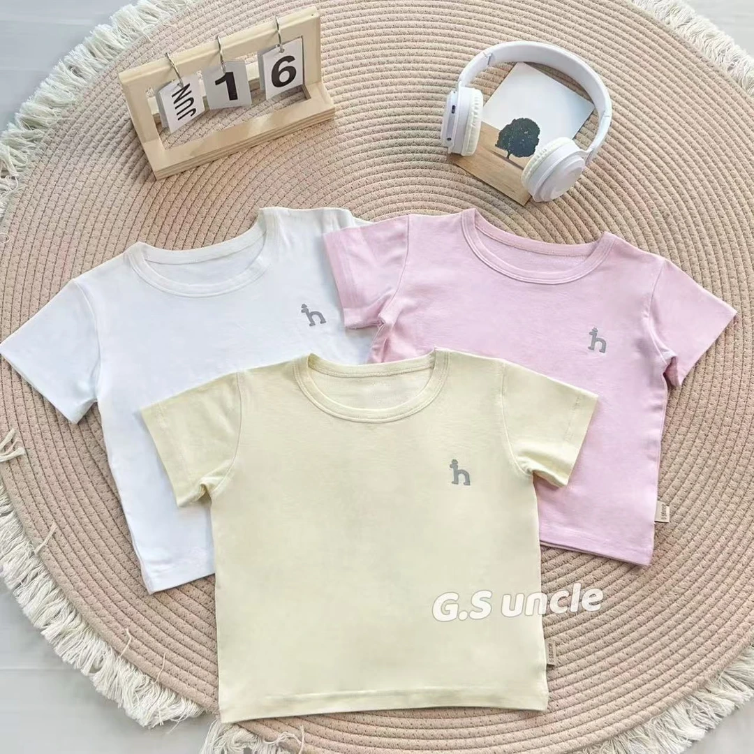 【缤纷乐园】H25173女童洋气夏季时尚上衣百搭短袖