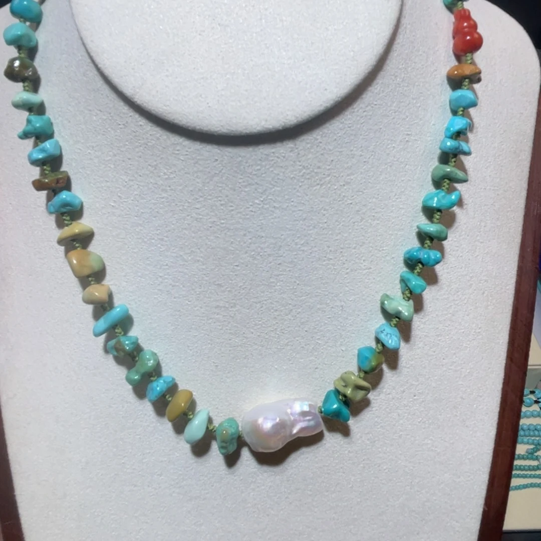 绿松石未镶嵌长链