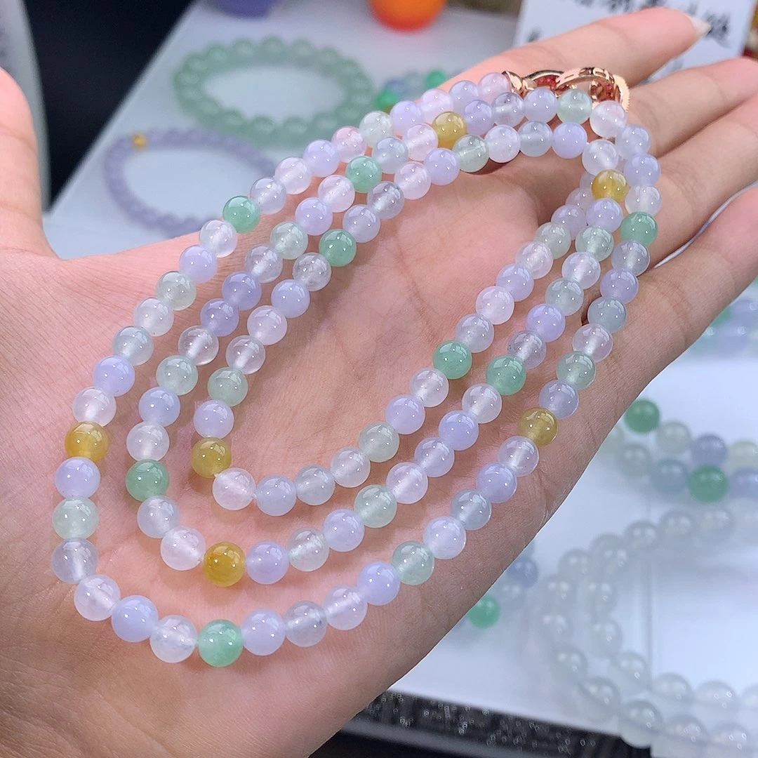 未镶嵌手链翡翠冰种多宝项链