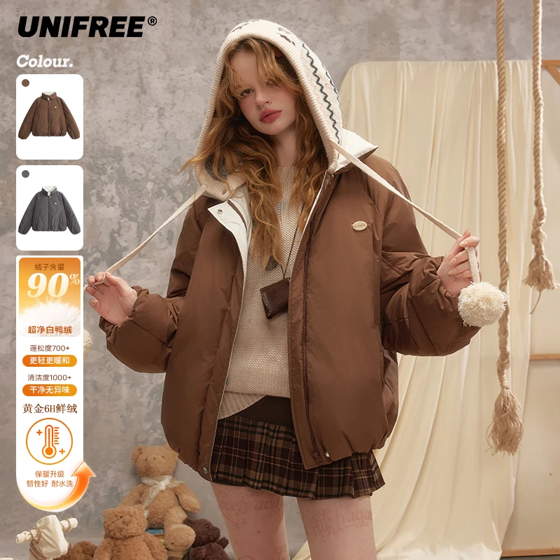 0337【金拐子专属】UNIFREE韩系连帽外套U254Y411G1G1