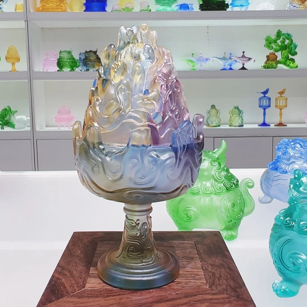 【闪购商品】手工艺品琉璃博山炉小号