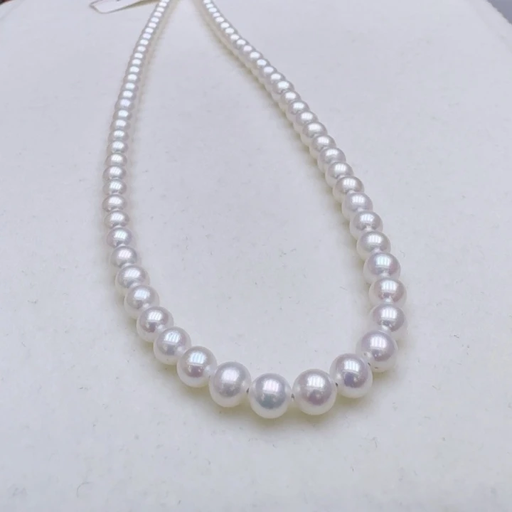 淡水珍珠银S925镶嵌颈饰274