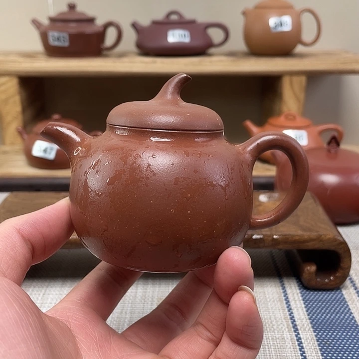 紫砂茶壶李*敏原矿手工紫砂壶