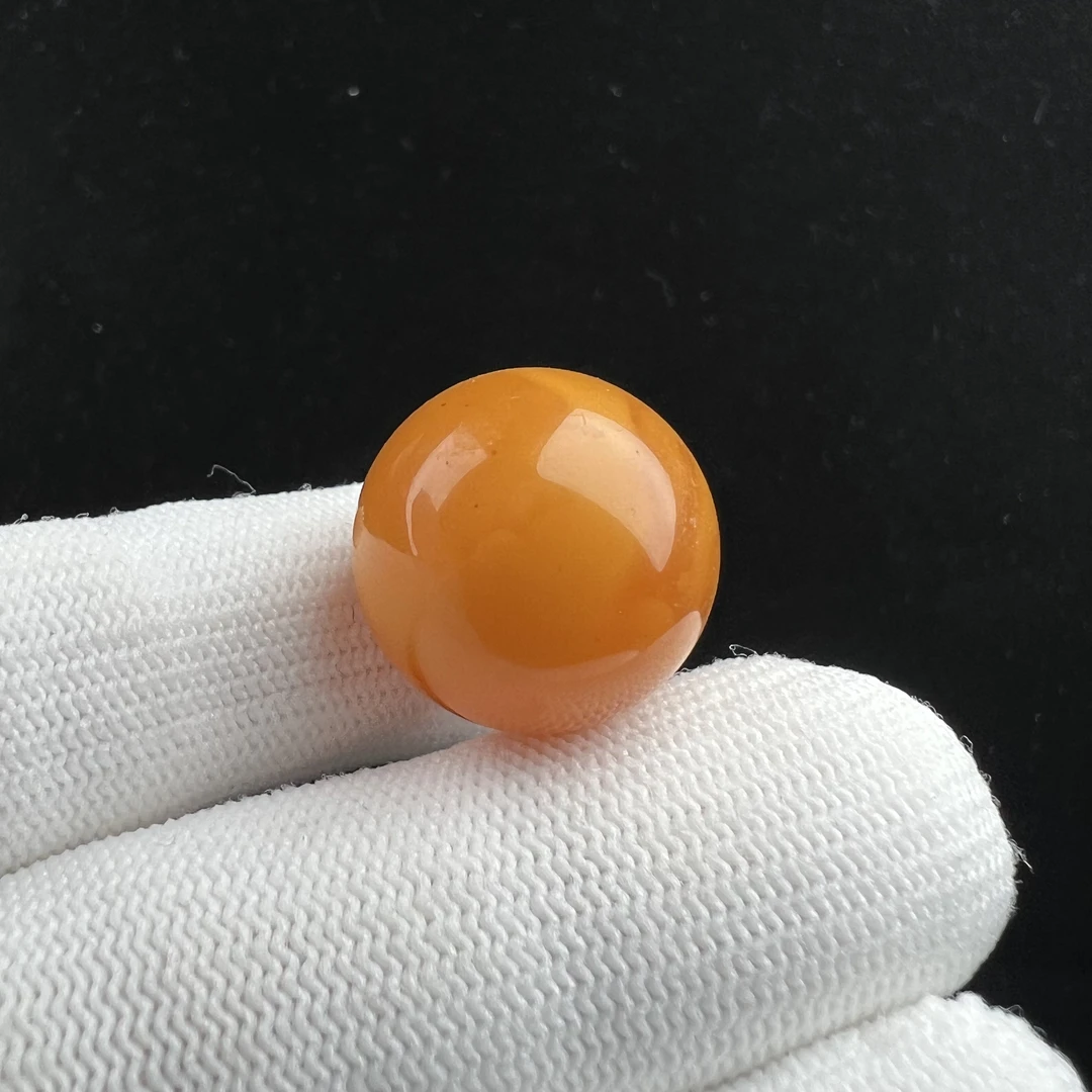 D1937瑕疵特价 天然蜜蜡圆珠19.3 mm 支持复检 假一发四