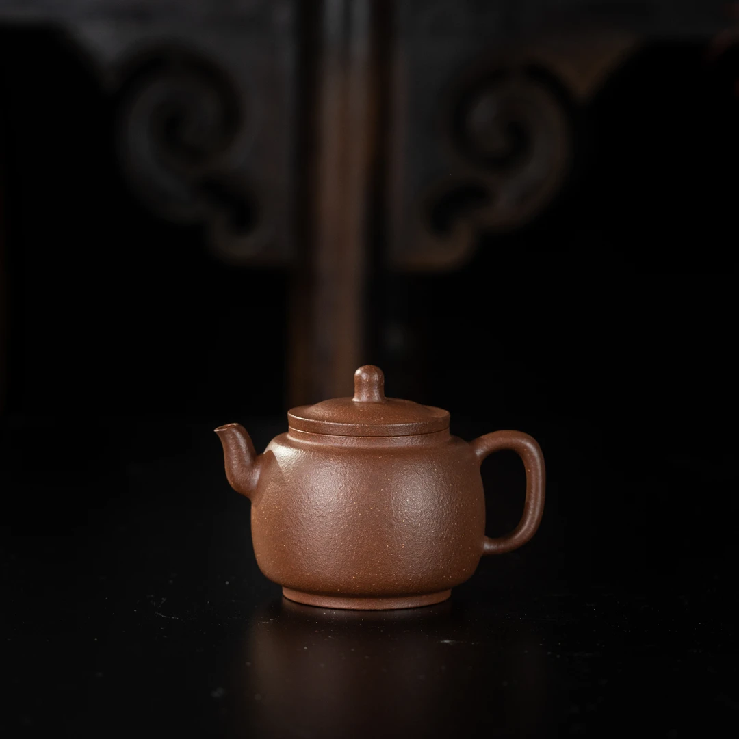 墨林 陈洁制 桃花泥 180cc 家用紫砂壶