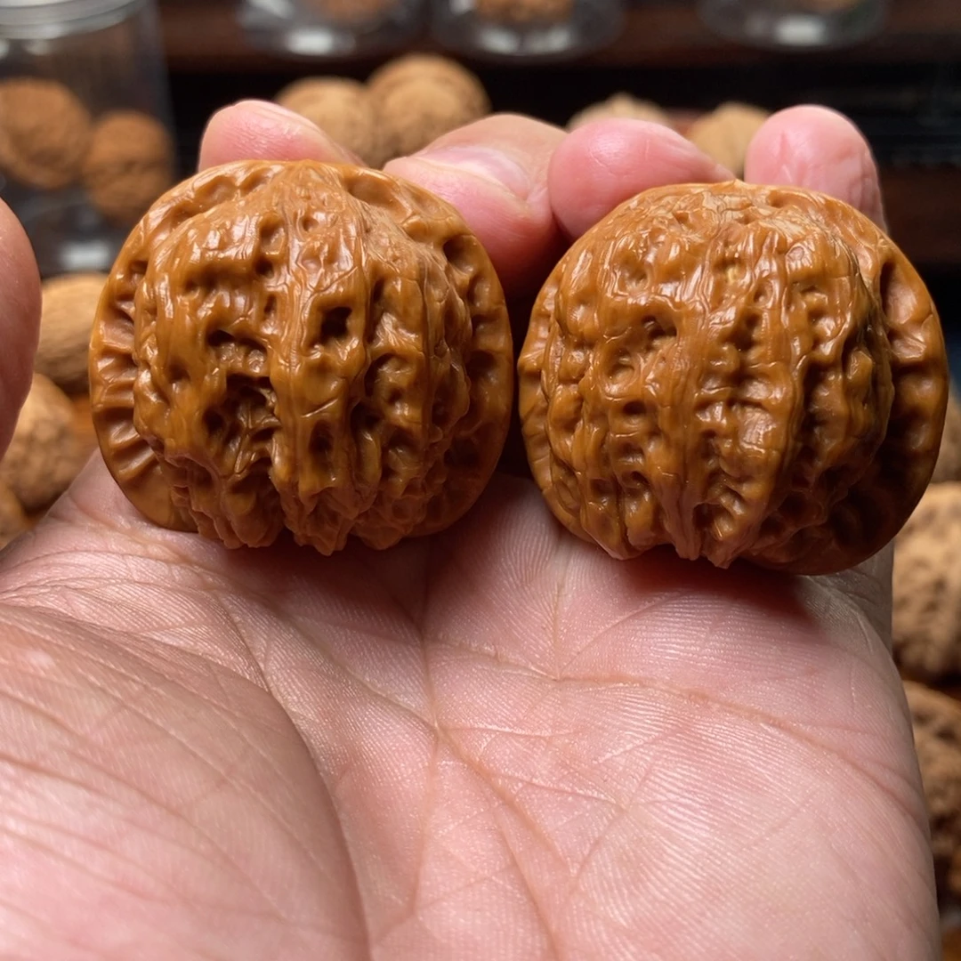 把件文玩核桃39平谷血麒麟