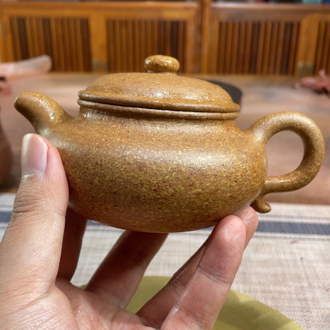 黄***松紫砂茶壶宜兴紫砂原矿紫砂壶