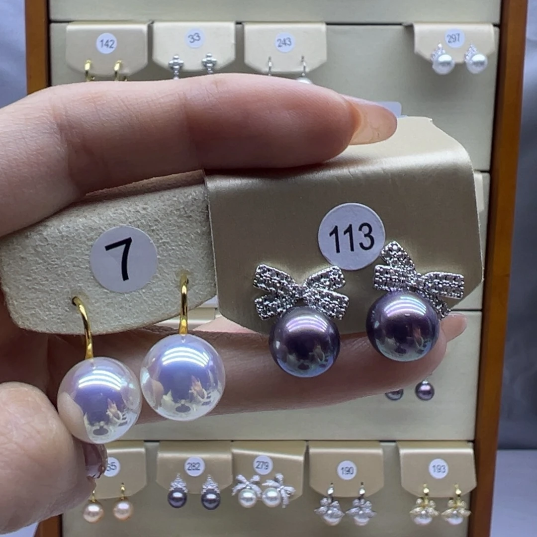 淡水珍珠耳饰未镶嵌