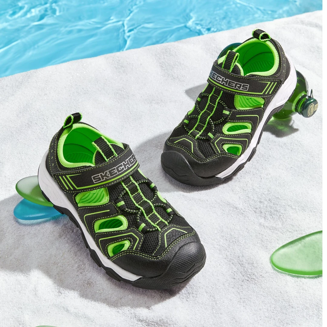 【小护甲凉鞋】斯凯奇儿童包头凉鞋运动脚感303353L&407030L DB