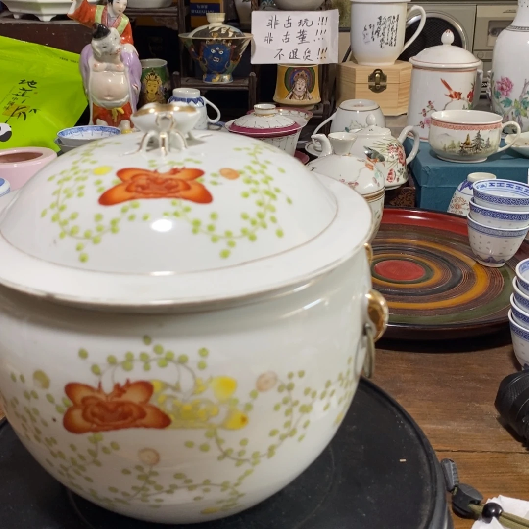 摆件粥罐手绘陶瓷全品