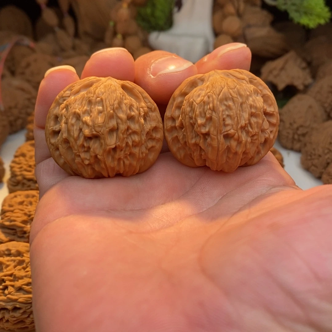 文玩核桃把件磨盘39+