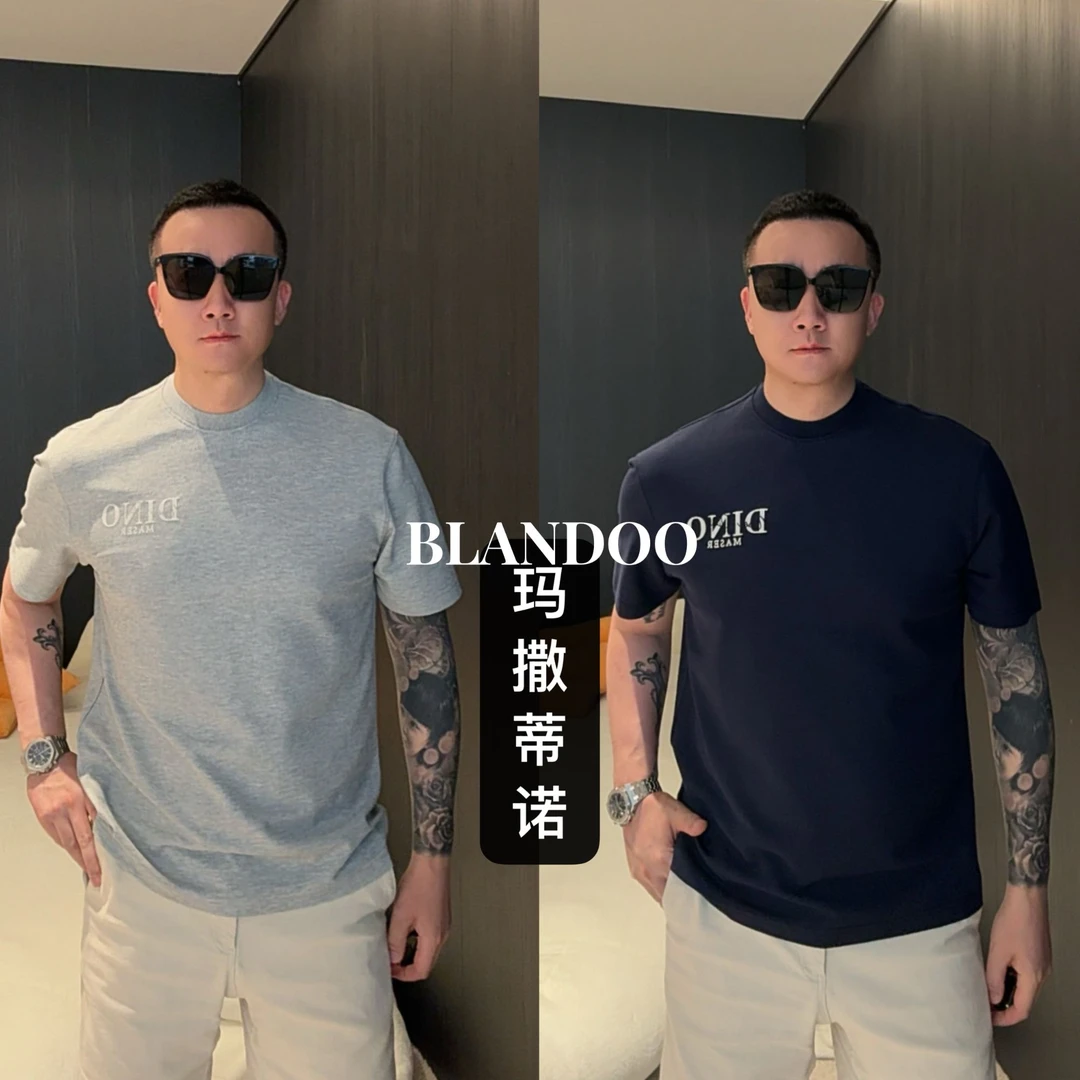 BLANDOO  “超细珠地”  男士轻奢透气排汗短袖T恤1BD8139