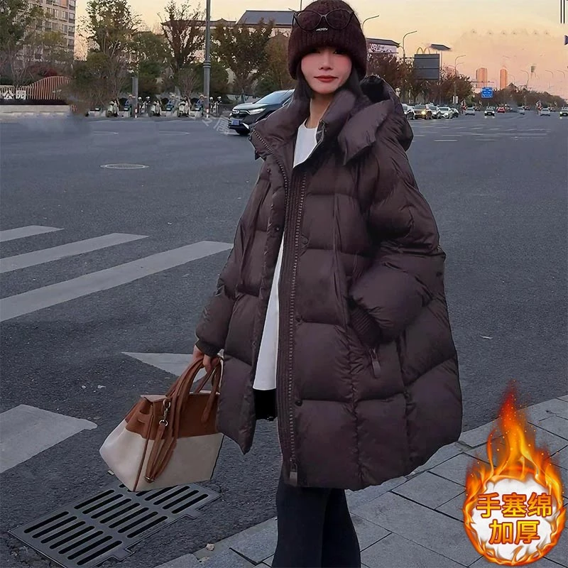 韩版高级感时尚女装百搭高级感棉服2025年秋冬季新款加厚保暖外套