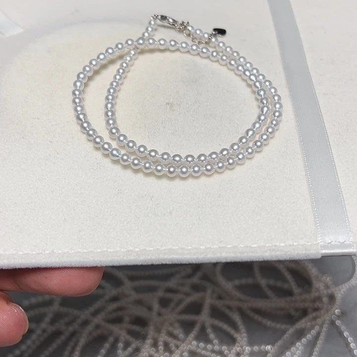 钛钢淡水珍珠颈饰