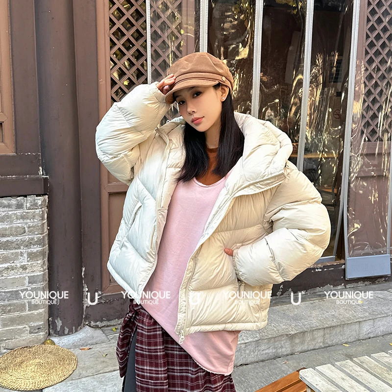 【Havvind】新品25秋冬时尚保暖冰雪城堡鹅绒服外套女