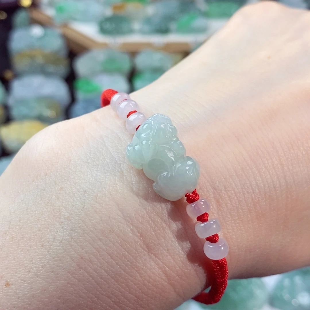 翡翠未镶嵌颈饰天然