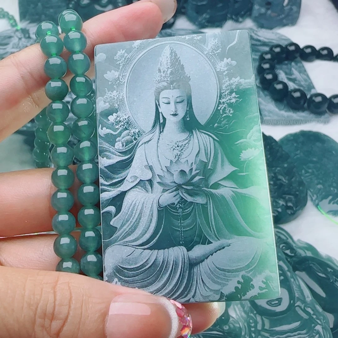 颈饰未镶嵌翡翠多样性发货天然的A货翡翠